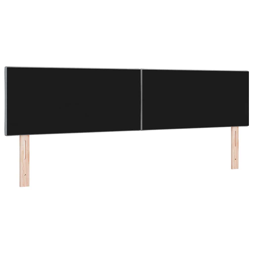 LED ágytámla Világosszürke 180 cm szövet