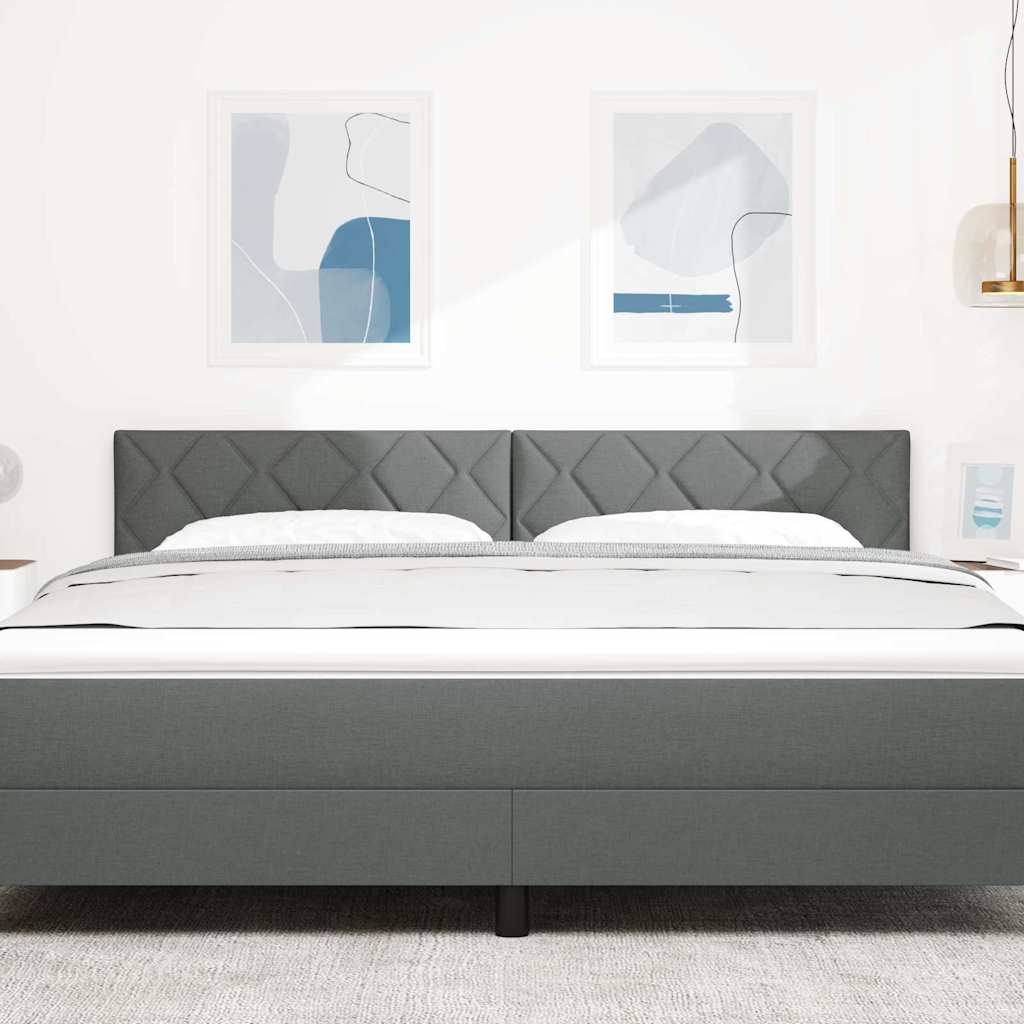 LED ágytámla Szürke 180 cm szövet