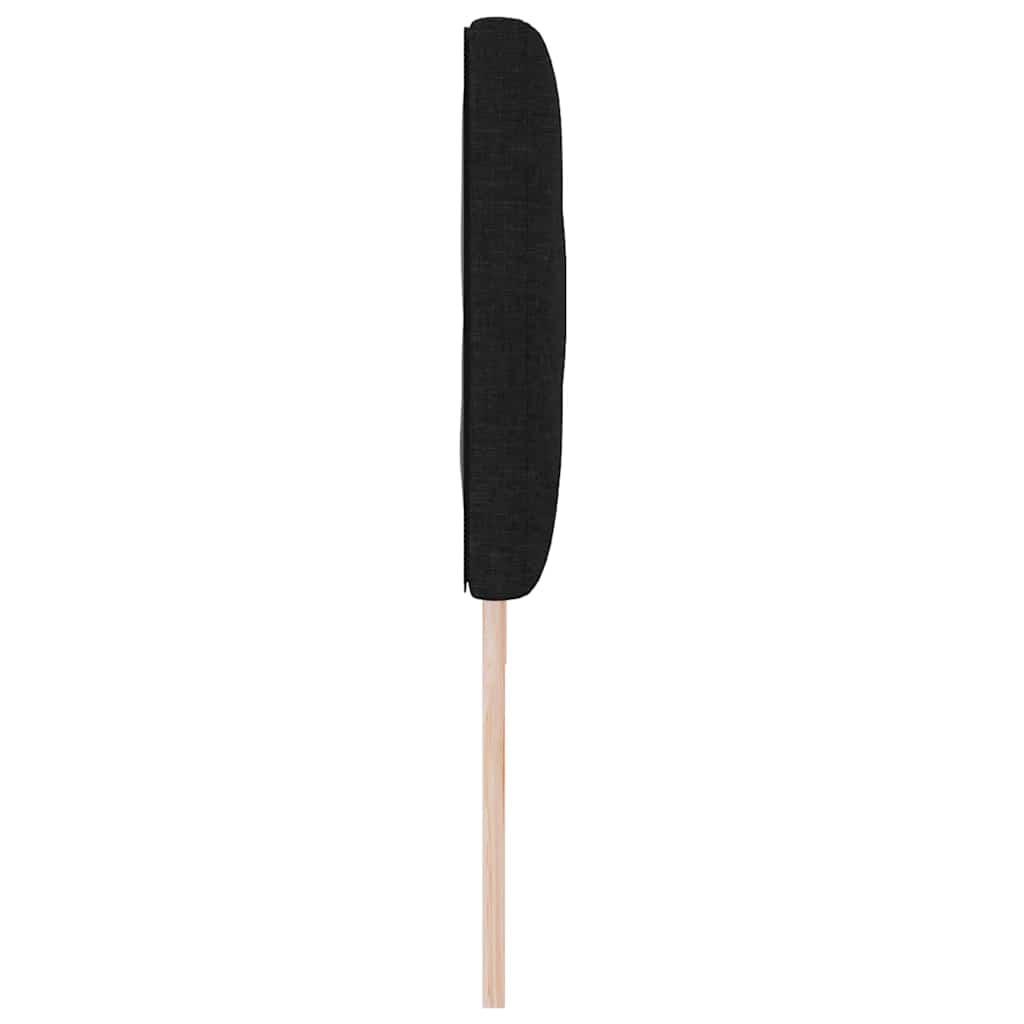 LED ágytámla Fekete 180 cm szövet