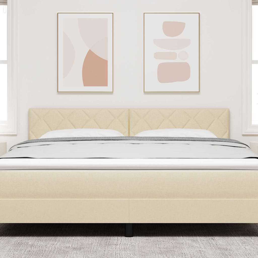 LED ágytámla Krém 180 cm szövet