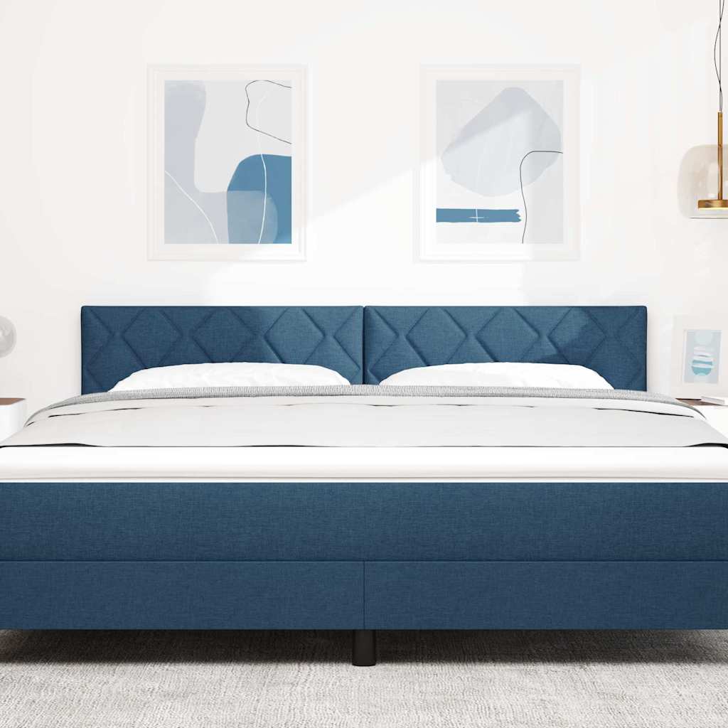 LED ágytámla Kék 180 cm szövet