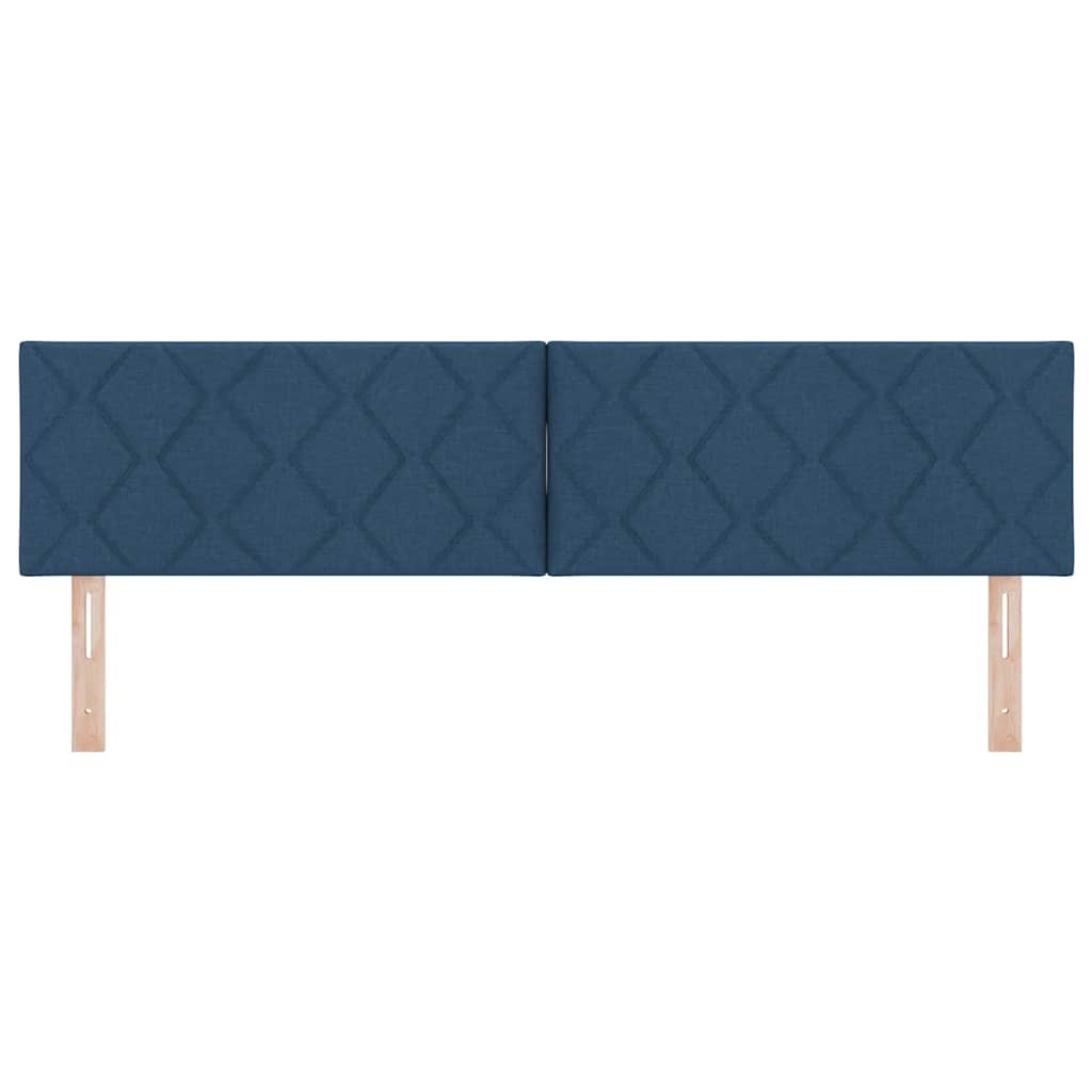 LED ágytámla Kék 180 cm szövet