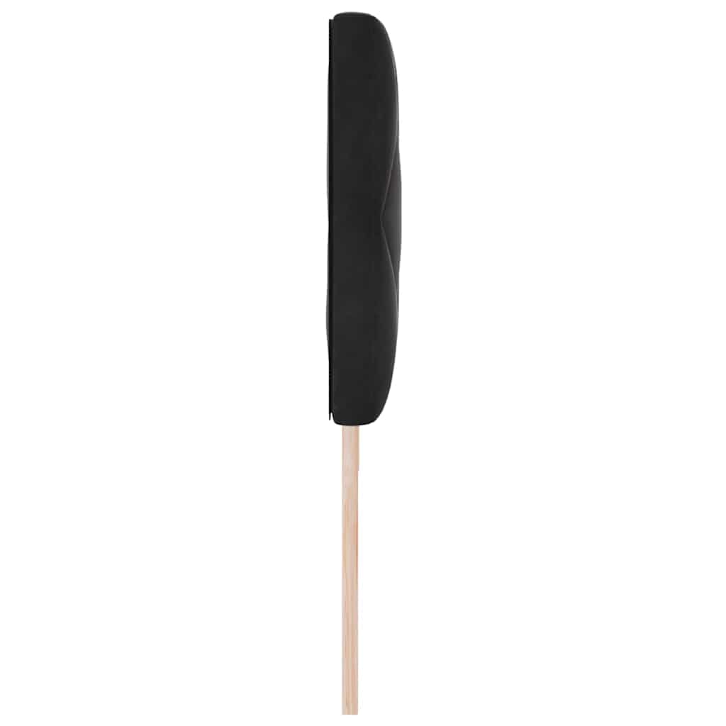LED ágytámla Fekete 180 cm Bársony