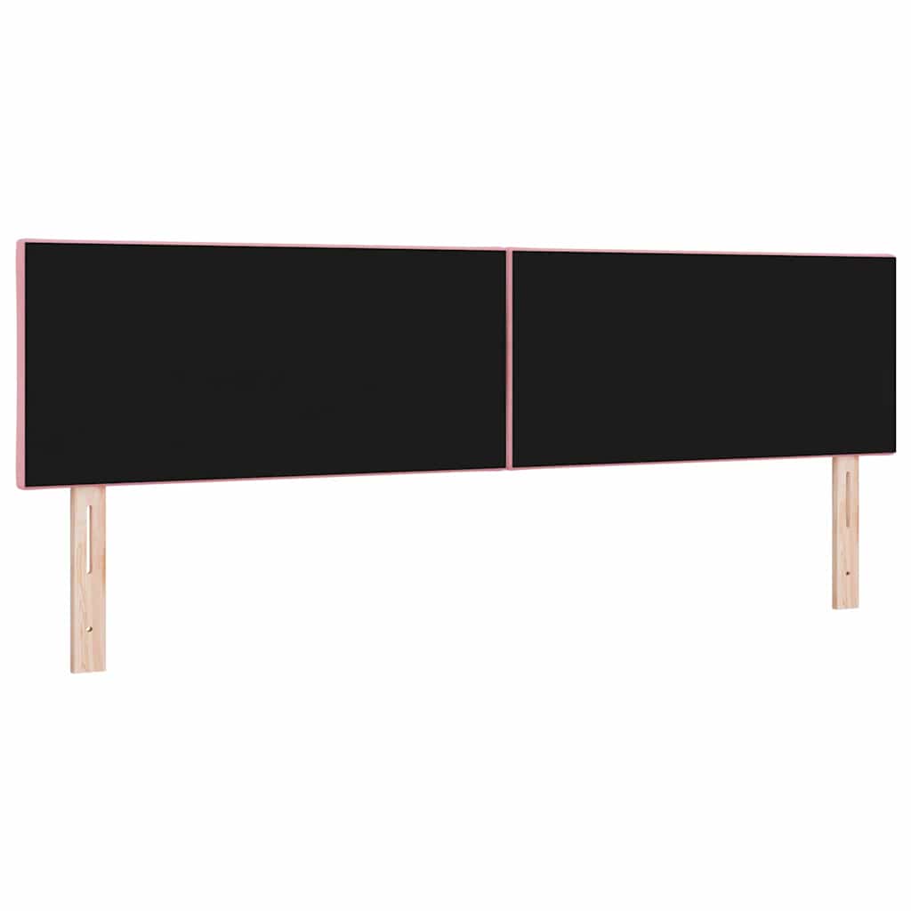 LED ágytámla Rózsaszín 180 cm Bársony