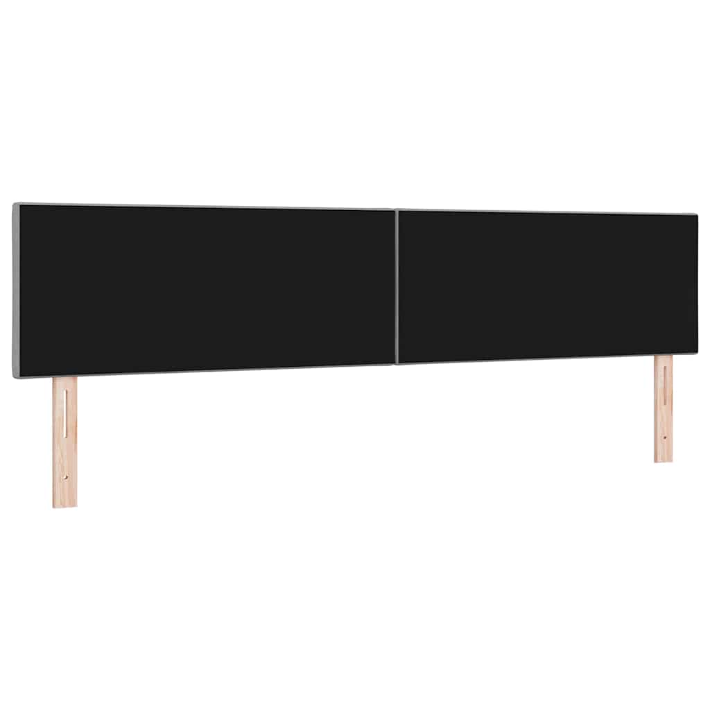 LED ágytámla Világosszürke 200 cm szövet