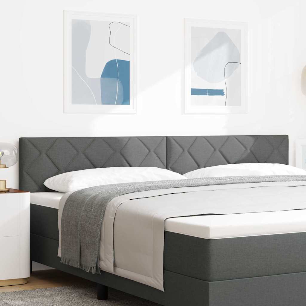 LED ágytámla Szürke 200 cm szövet