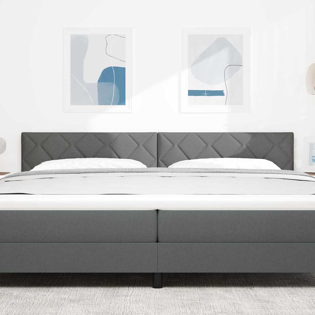 LED ágytámla Szürke 200 cm szövet