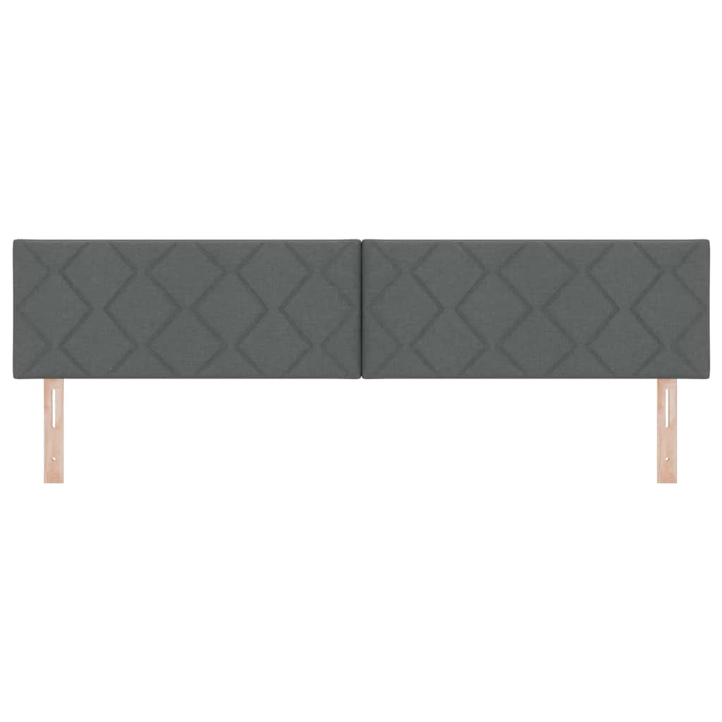 LED ágytámla Szürke 200 cm szövet