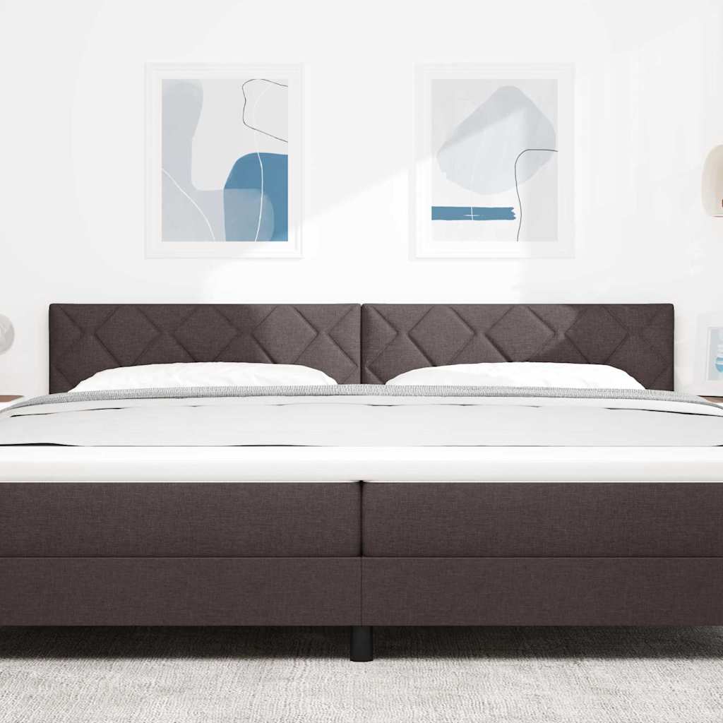 LED ágytámla Barna 200 cm szövet