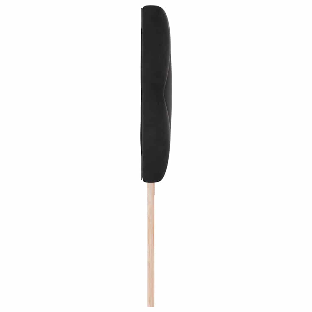 LED ágytámla Fekete 200 cm Bársony