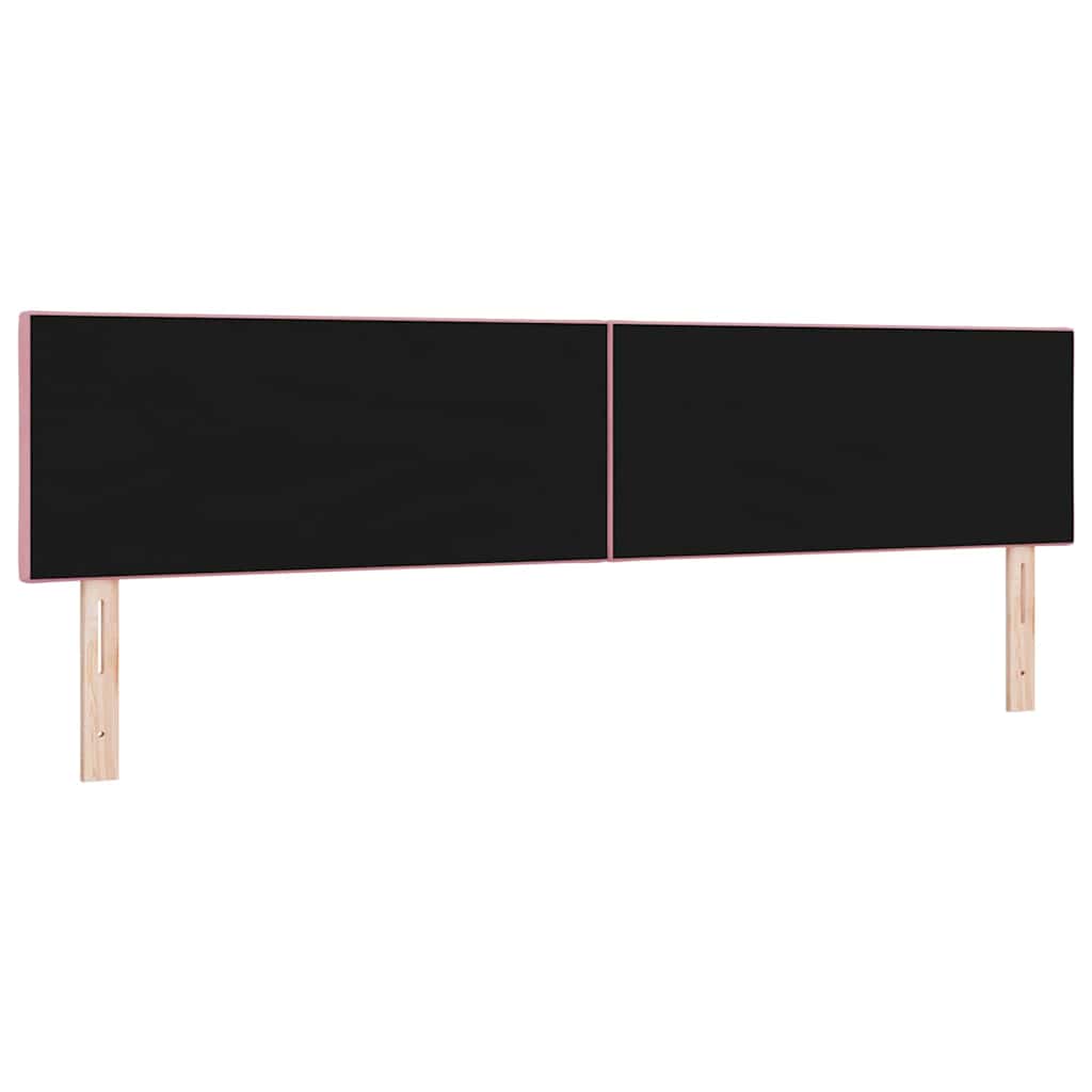 LED ágytámla Rózsaszín 200 cm Bársony