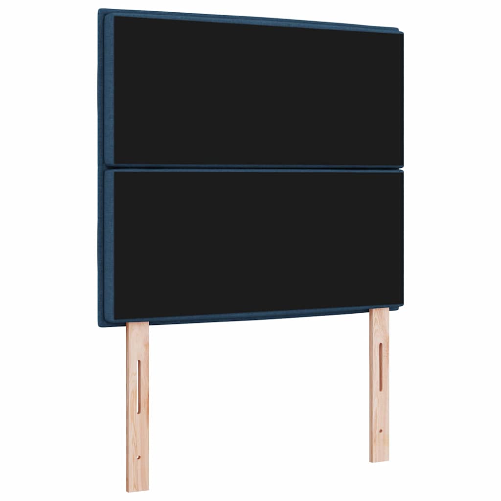 LED ágytámla LED szalagokkal fejtámlával Kék 90 cm szövet