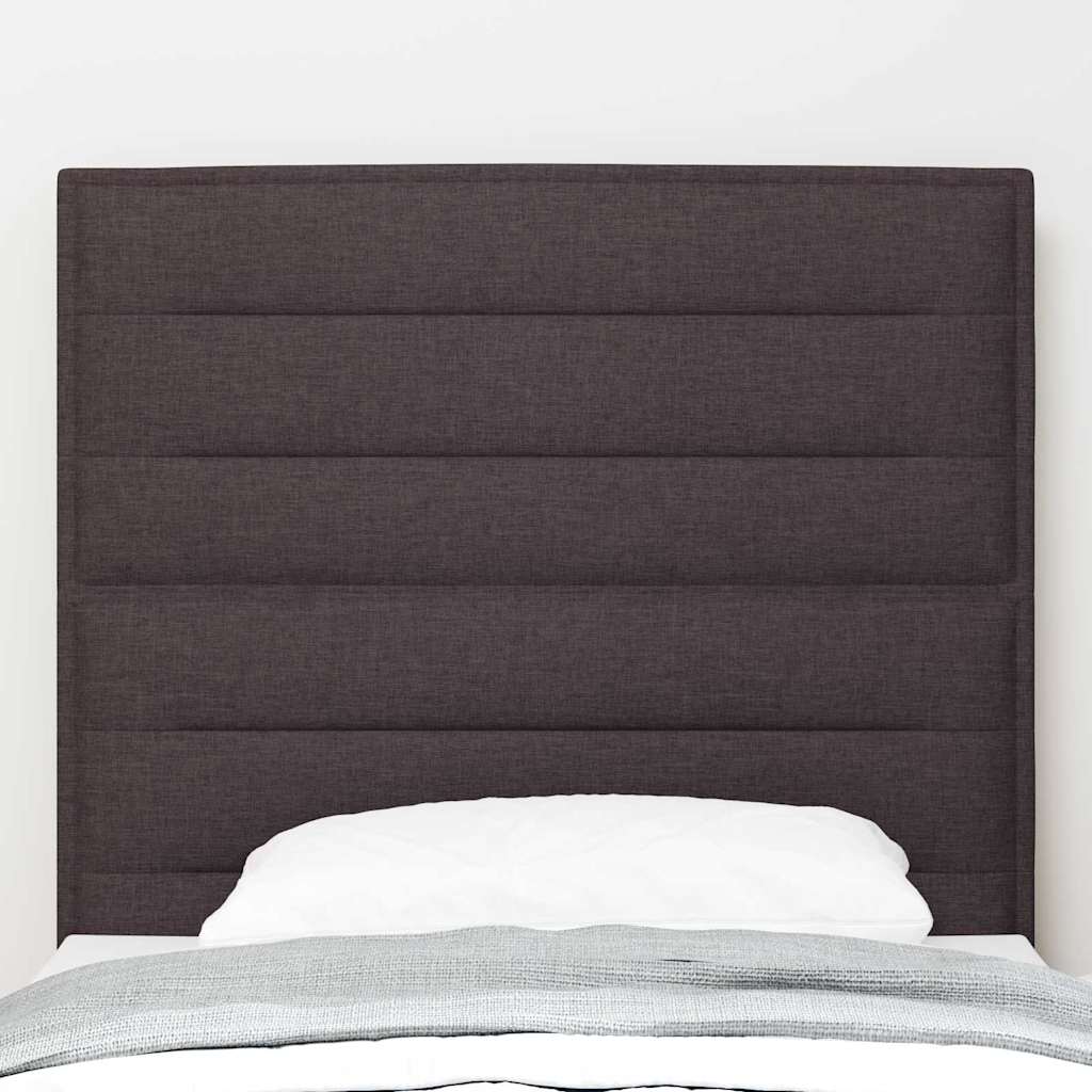 LED ágytámla LED szalagokkal Sötét Barna 100 cm szövet