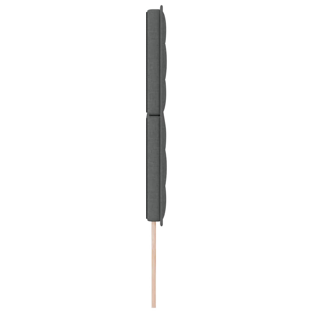 LED ágytámla LED szalagokkal Sötétszürke 144 cm szövet