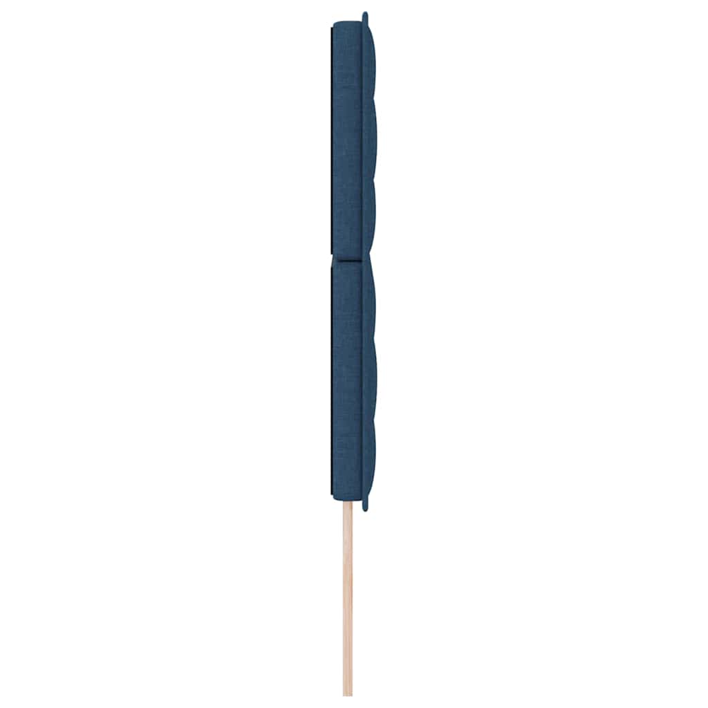 LED ágytámla LED szalagokkal fejtámlával Kék 144 cm szövet