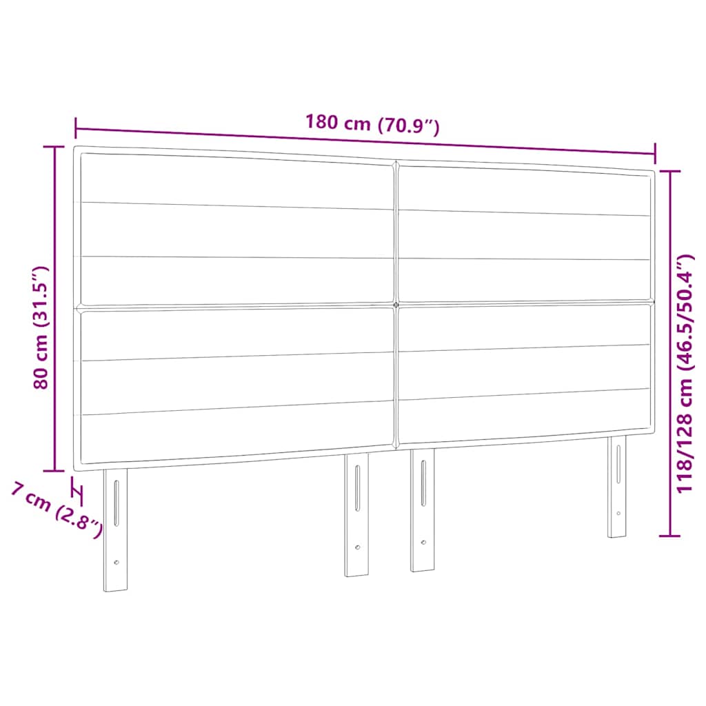 LED ágytámla LED szalagokkal fejtámlával Kék 180 cm szövet