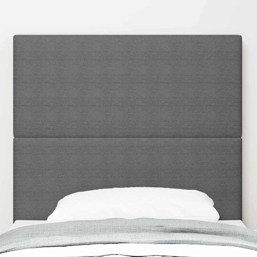 LED ágytámla fejtámlával Világosszürke 80 cm Bársonyos szövet