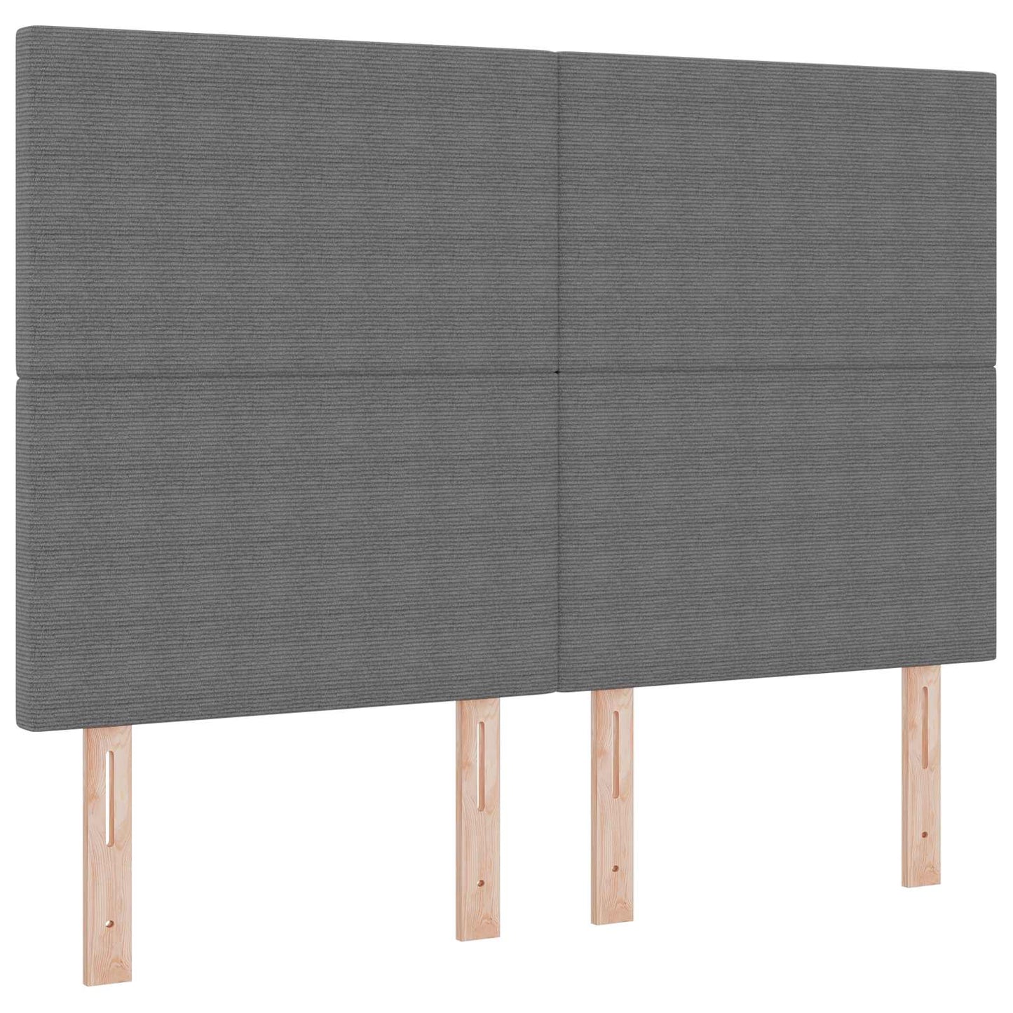 LED ágytámla fejtámlával Világosszürke 144 cm Bársonyos szövet