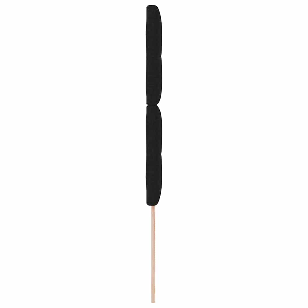 LED ágytámla LED szalagokkal fejtámlával Fekete 80 cm szövet