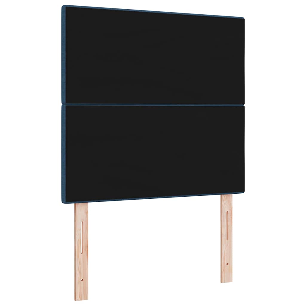 LED ágytámla LED szalagokkal fejtámlával Kék 90 cm szövet