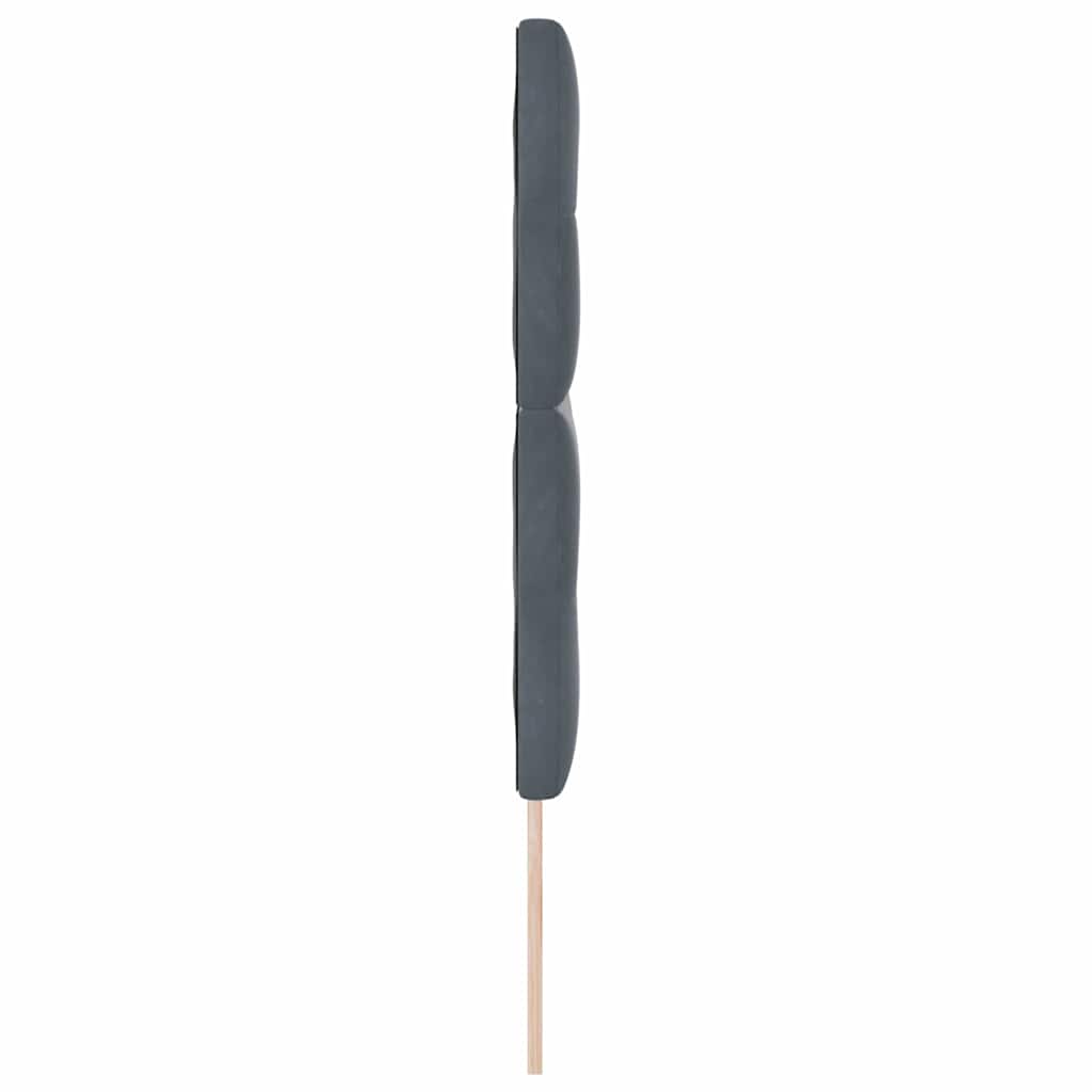 LED ágytámla LED szalagokkal Szürke 144 cm Bársony