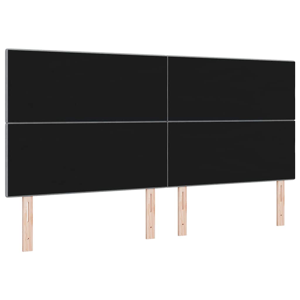LED ágytámla LED szalagokkal Világosszürke 200 cm szövet