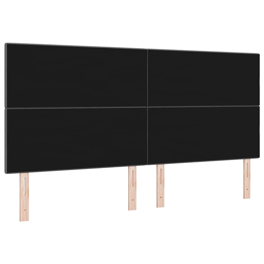 LED ágytámla LED szalagokkal Sötétszürke 200 cm szövet