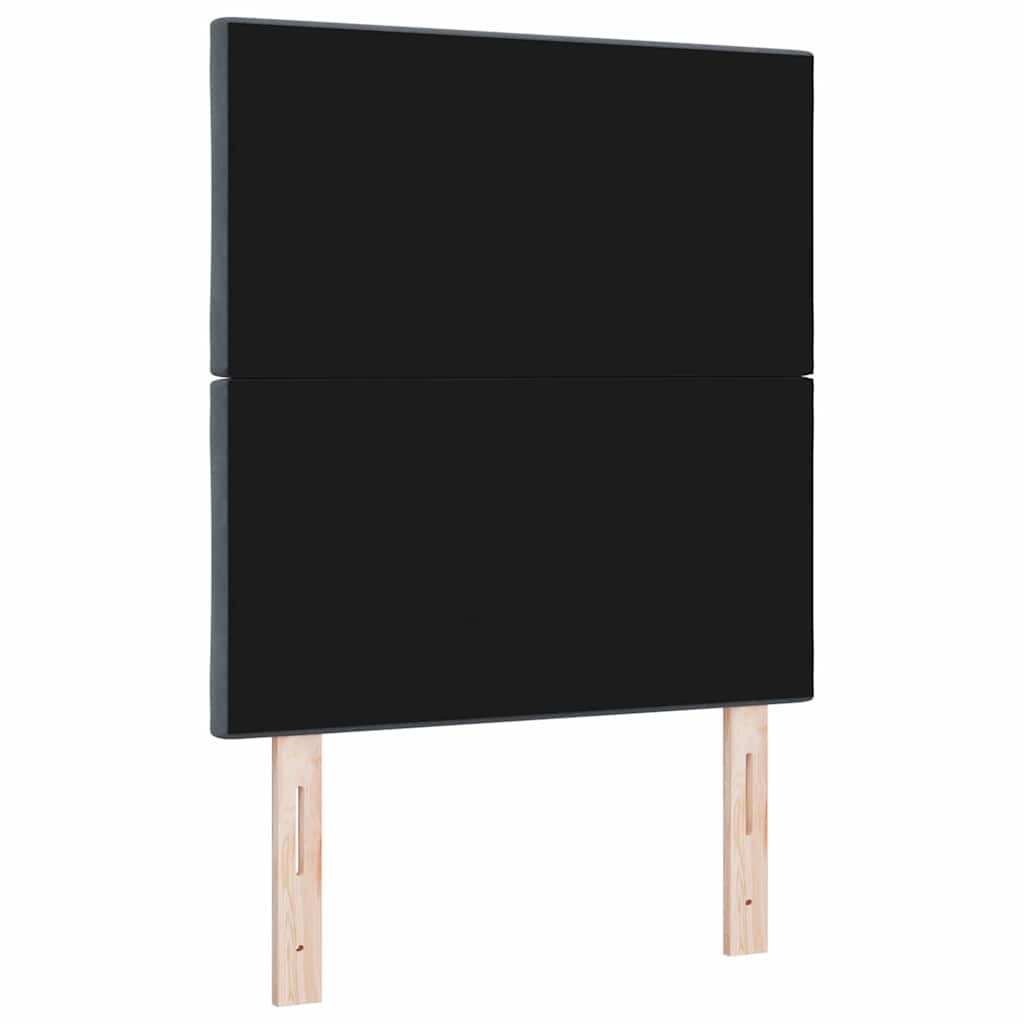 LED ágytámla Sötétszürke 80 cm Bársony