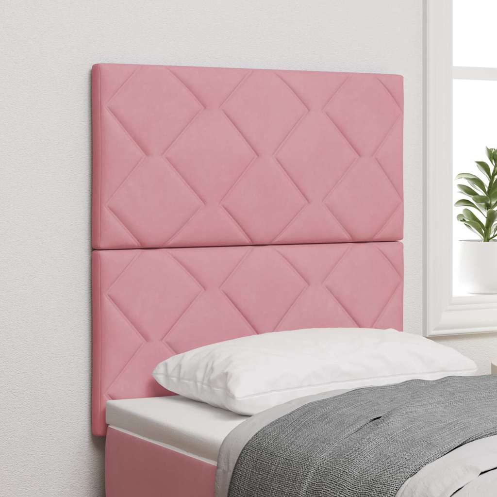 LED ágytámla Rózsaszín 80 cm Bársony