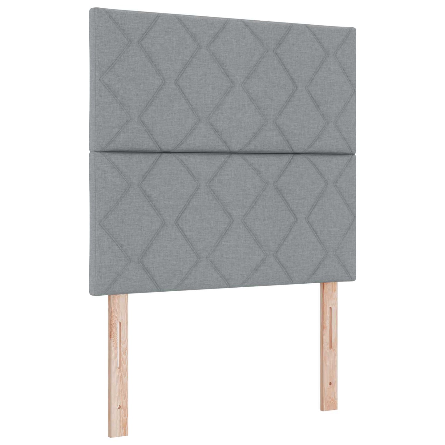 LED ágytámla Világosszürke 90 cm szövet