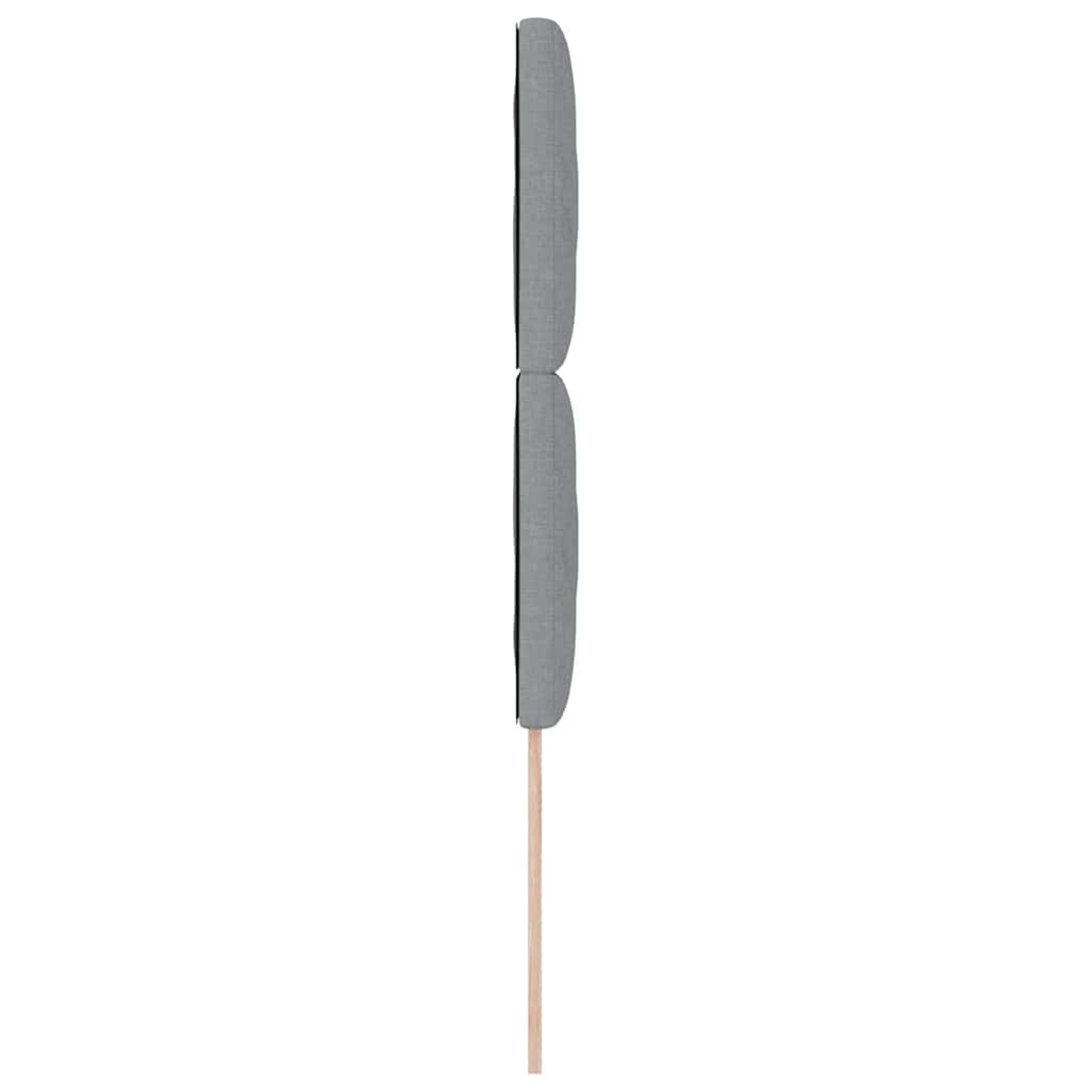 LED ágytámla Világosszürke 90 cm szövet