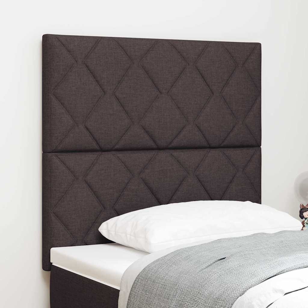 LED ágytámla Barna 90 cm szövet