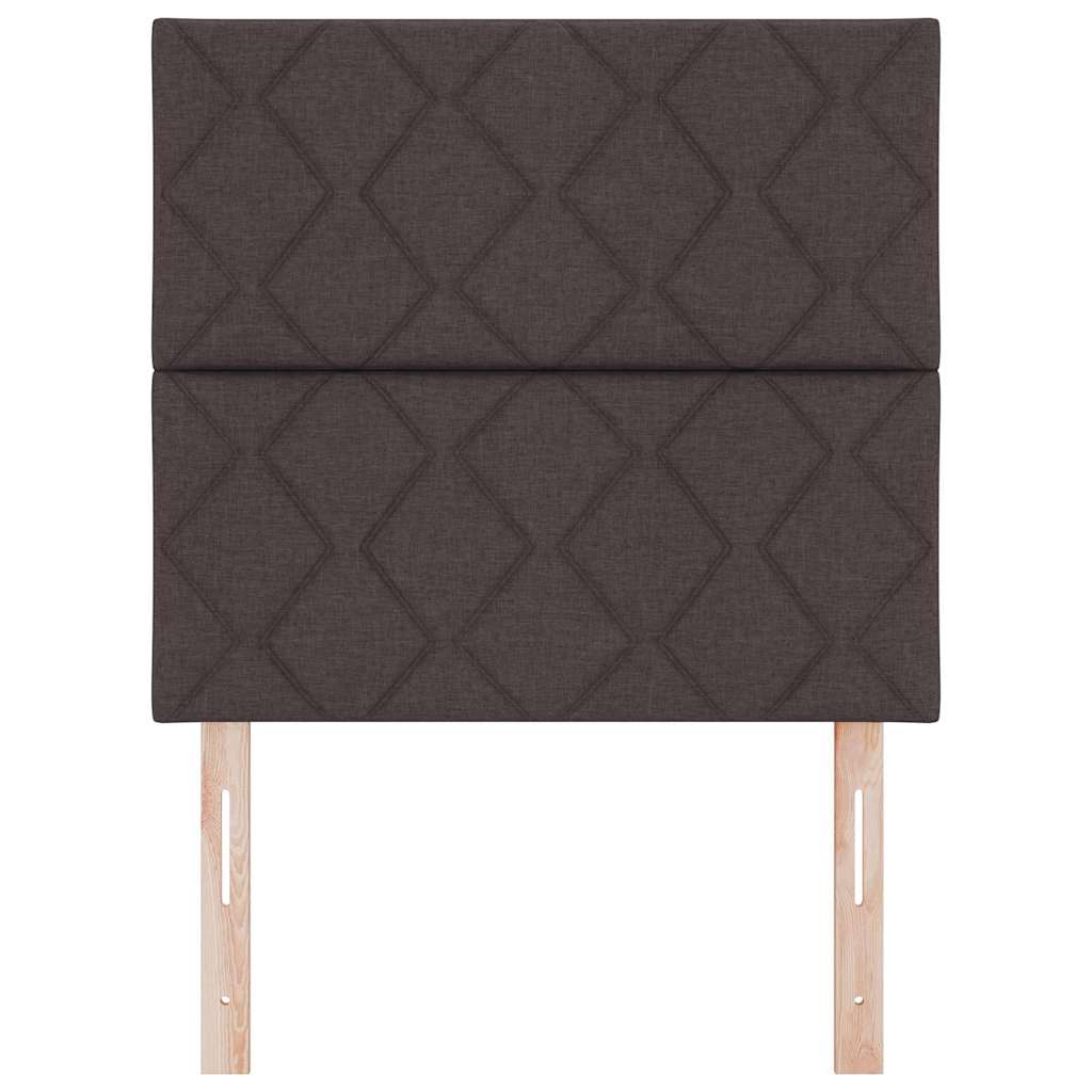 LED ágytámla Barna 90 cm szövet