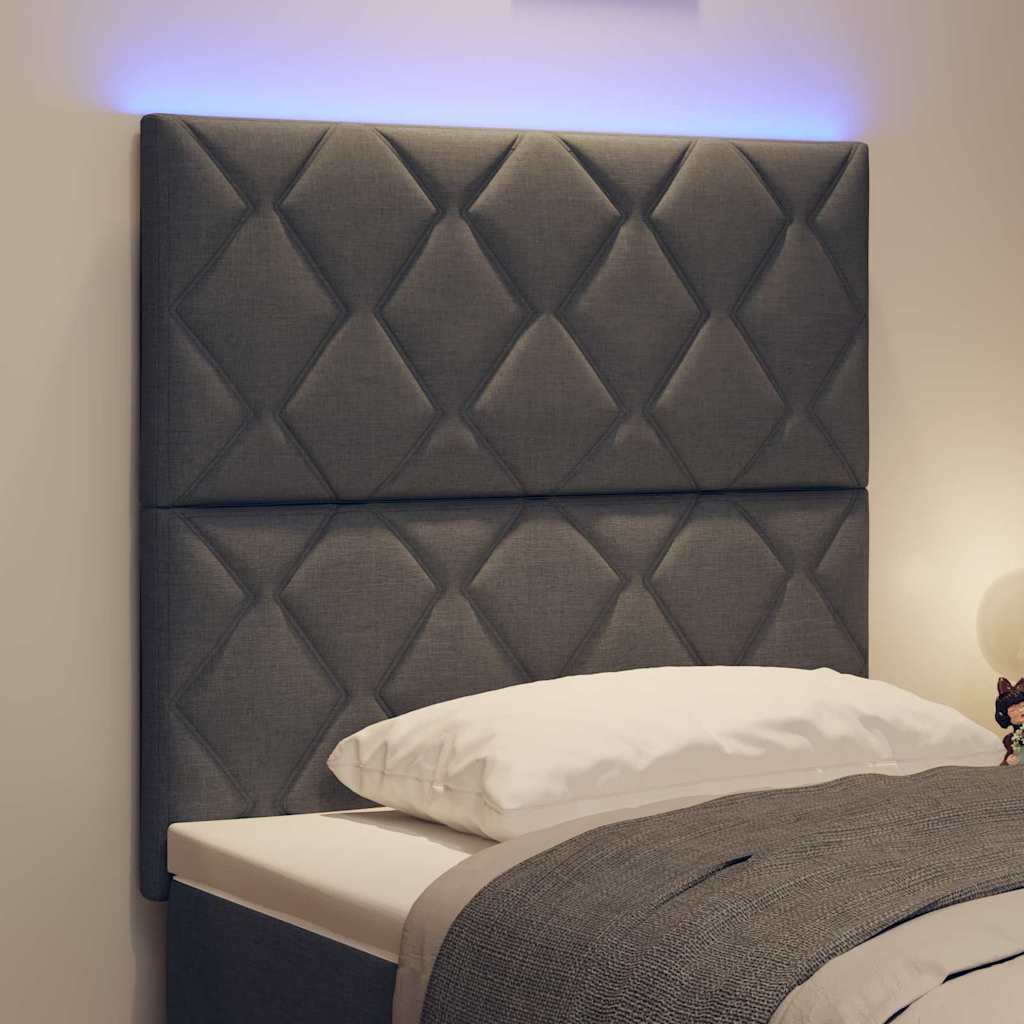 LED ágytámla Szürke 100 cm szövet