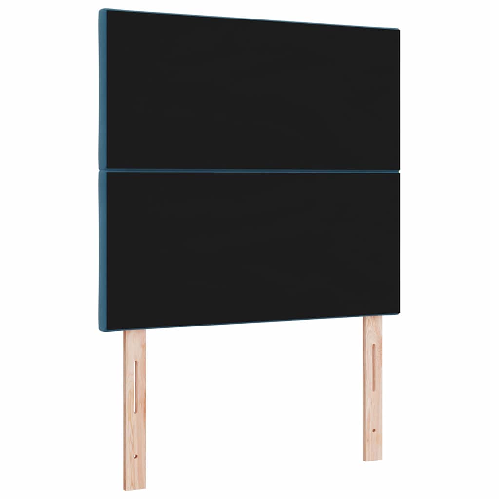 LED ágytámla Sötét kék 100 cm Bársony