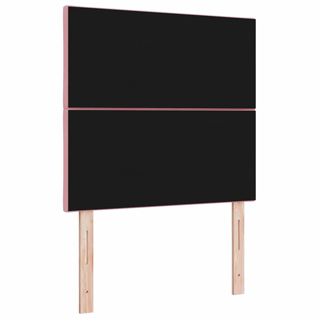 LED ágytámla Rózsaszín 100 cm Bársony