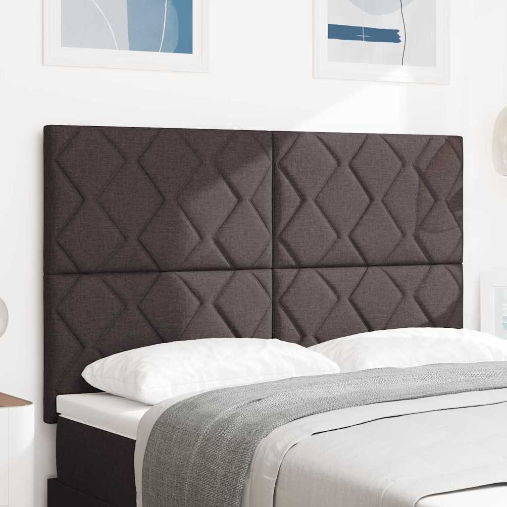 LED ágytámla Barna 160 cm szövet