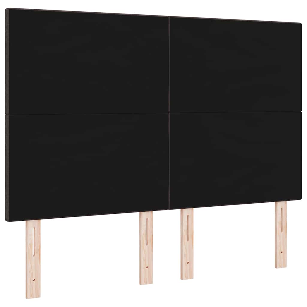 LED ágytámla Barna 160 cm szövet