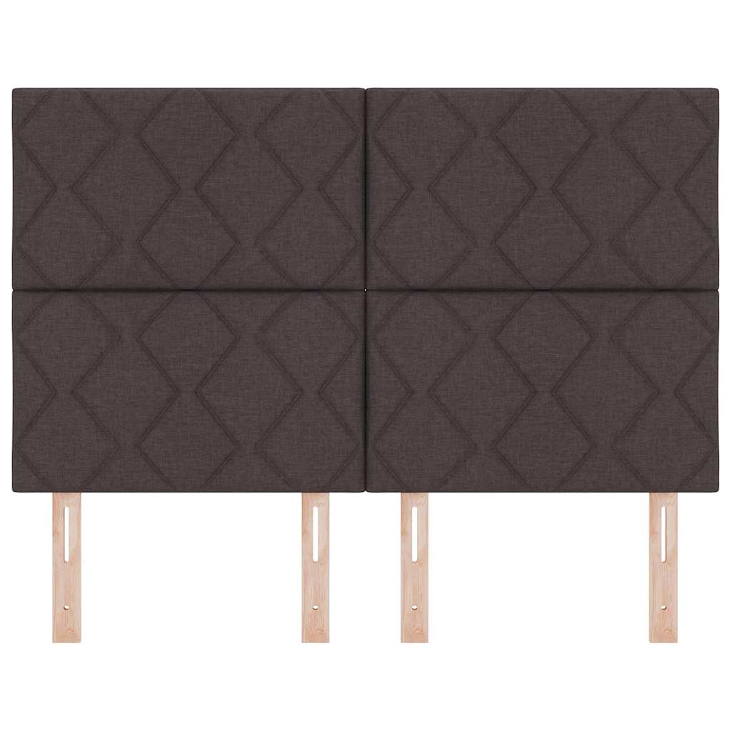 LED ágytámla Barna 160 cm szövet