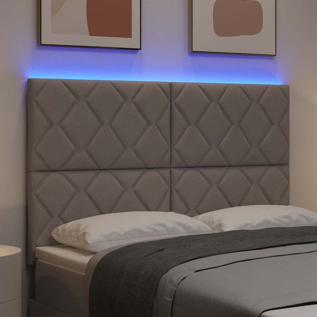 LED ágytámla Tópszínű szövet