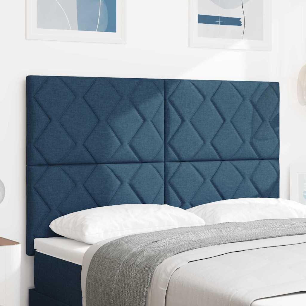 LED ágytámla Kék 160 cm szövet