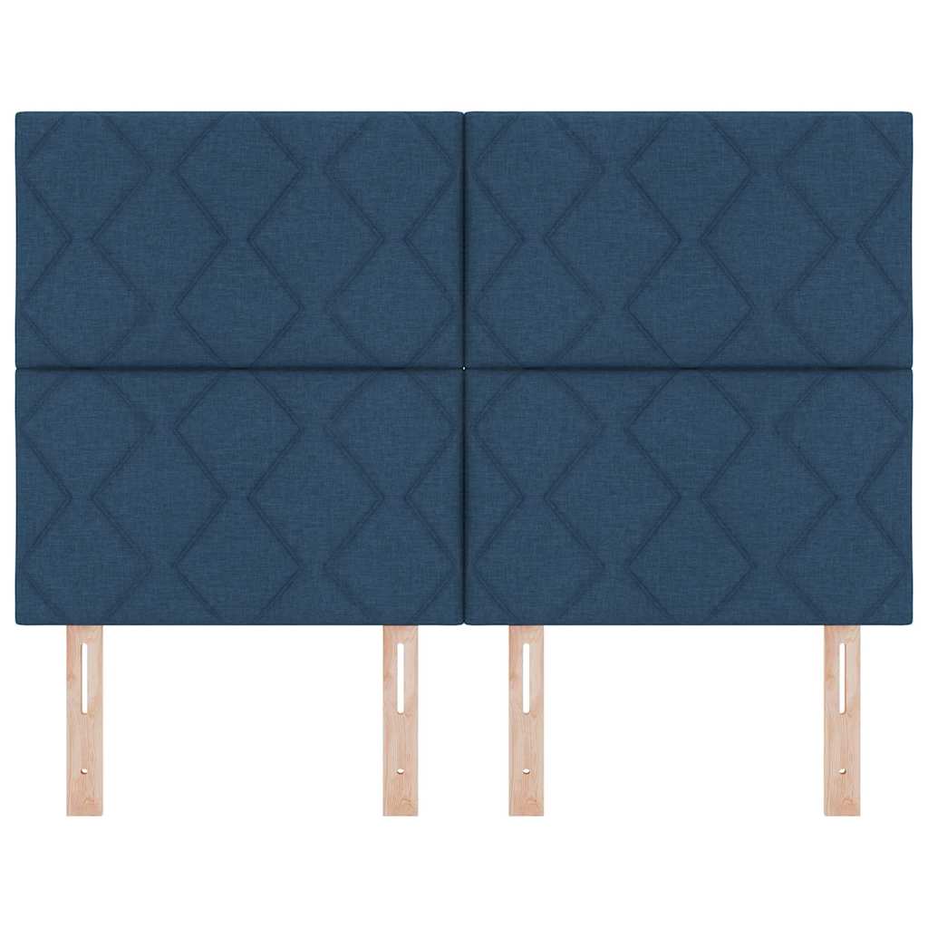 LED ágytámla Kék 160 cm szövet