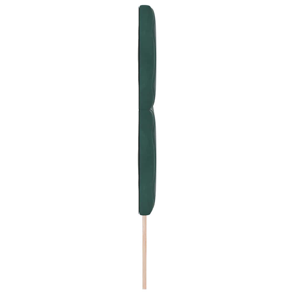 LED ágytámla Sötétzöld 160 cm Bársony