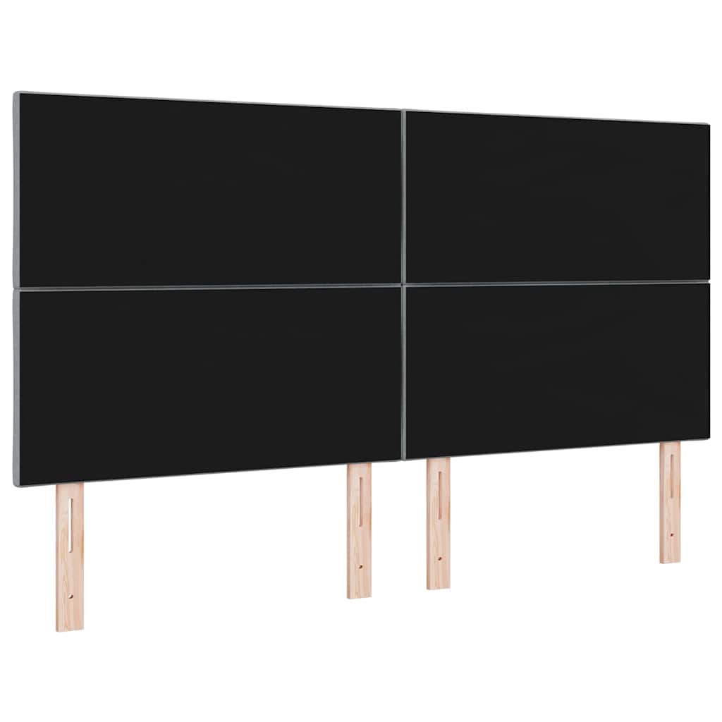 LED ágytámla Világosszürke 180 cm szövet