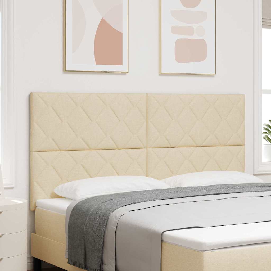LED ágytámla Krém 180 cm szövet