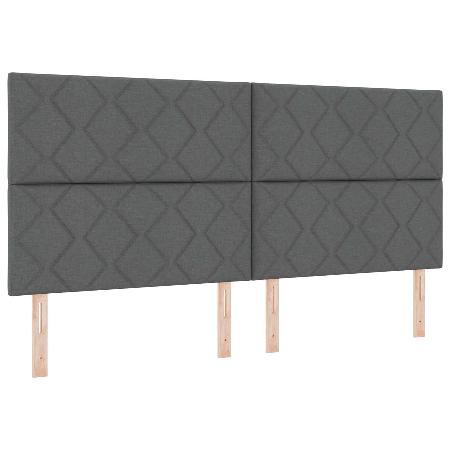 LED ágytámla Szürke 200 cm szövet