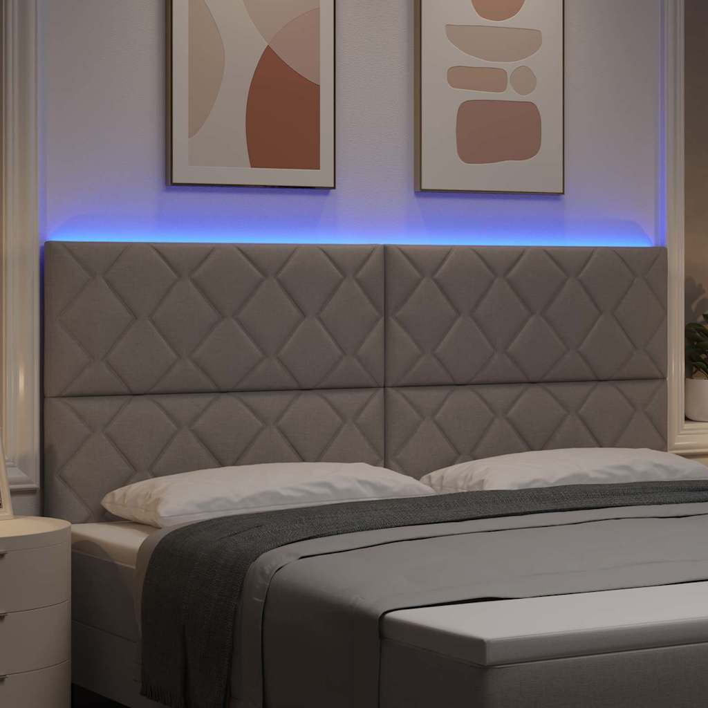 LED ágytámla Tópszínű szövet