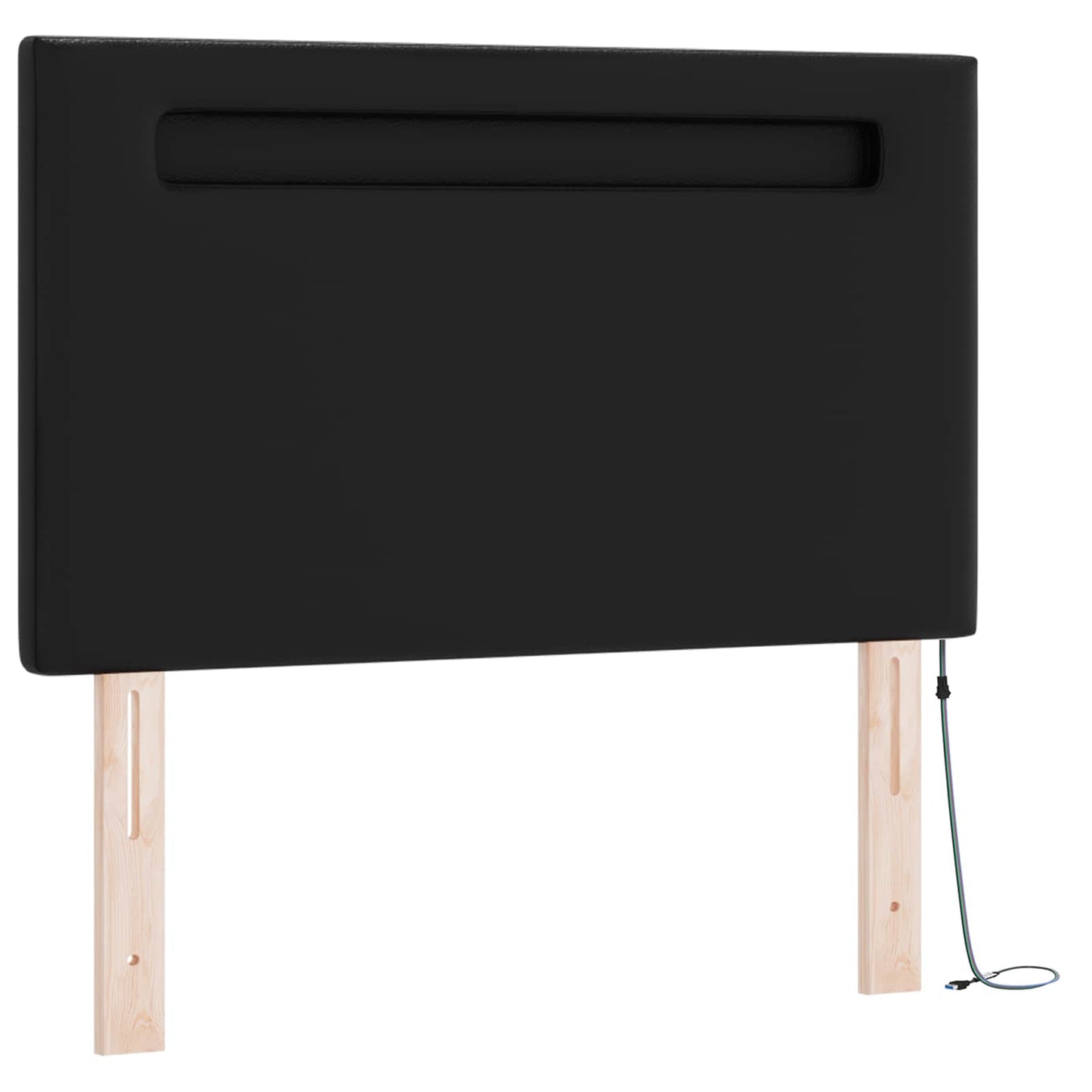 Boxrugós ágy matracmal fejtámlával Fekete 120 x 200 cm Műbőr