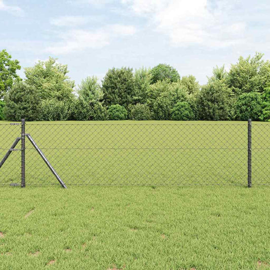Láncssoros kerítés talajfix 10 x 0,4 m PVC-bevonatos acél Háló