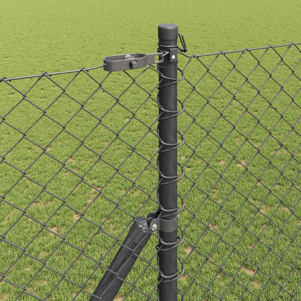 Láncssoros kerítés talajfix 10 x 1,6 m PVC-bevonatos acél Háló